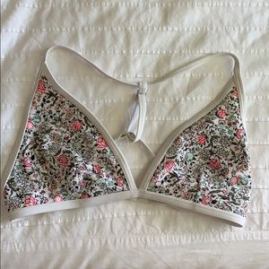 Floral bikini top